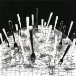 All You Can Eat ink drawing